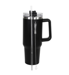 Scandinavian Collection - Thermos with straw 1,2L - Black