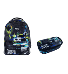 KAOS - Backpack 2-in-1 (36L) & Pencilcase - Game Over