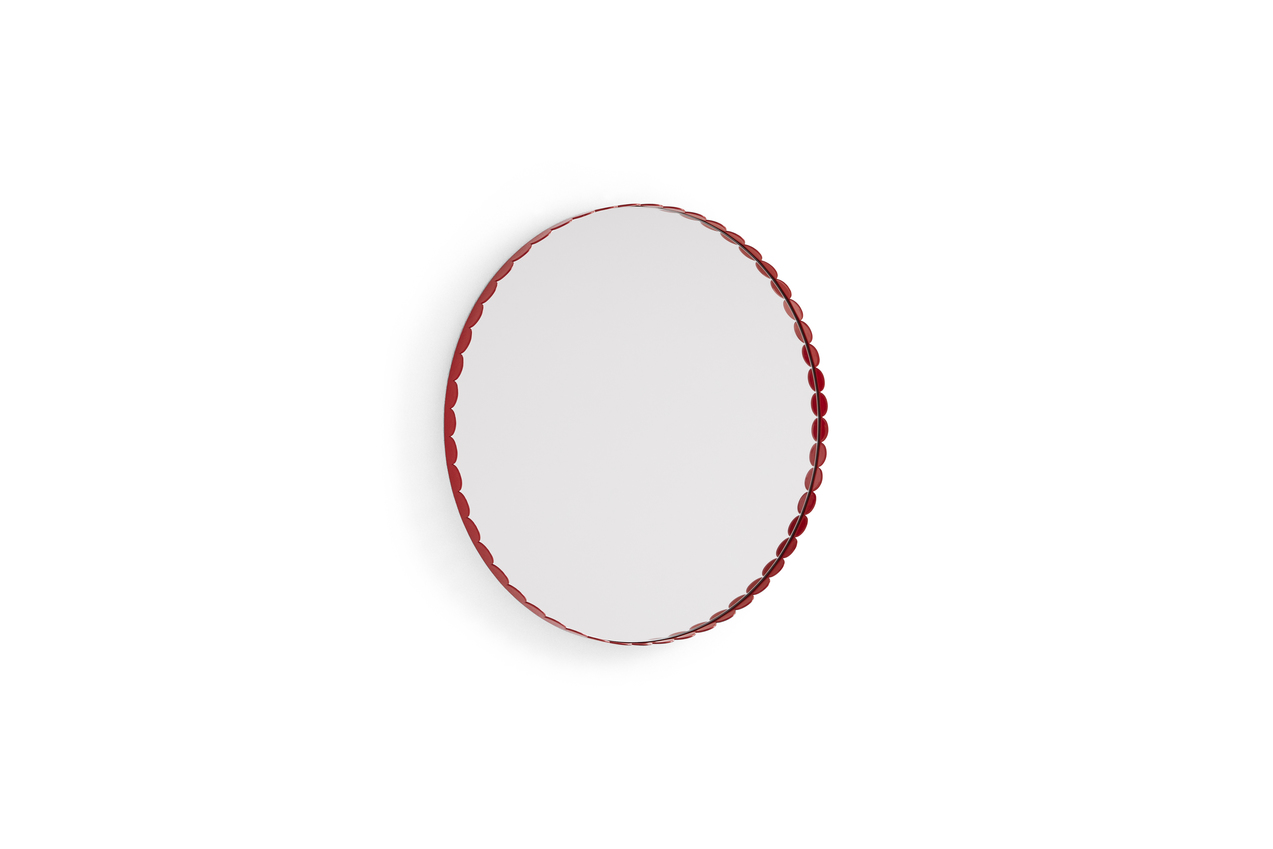 HAY Arcs Mirror speil Ø60 cm Red