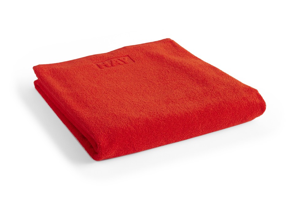 HAY - Mono Bath Sheet 100x150 cm - Poppy red