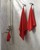 HAY - Mono Badehåndklæde 70x140 cm - Poppy rød thumbnail-2