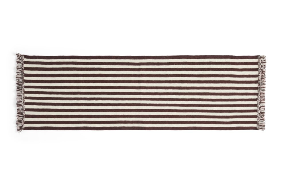 HAY - Stripes and Stripes Uld Gulvtæppe 60x200 cm - Creme