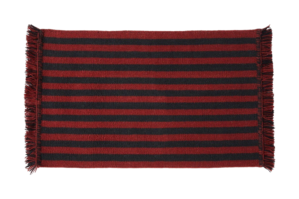 HAY - Stripes and Stripes Wool - 52 x 95 cm - Cherry - Hjemme og kjøkken