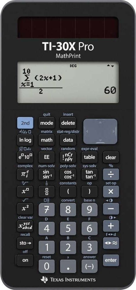 Texas Instruments - TI-30X Pro Mathprint Scientific Calculator - Kontor og skoleutstyr