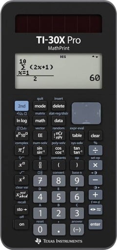 Texas Instruments - TI-30X Pro Mathprint Scientific Lommeregner