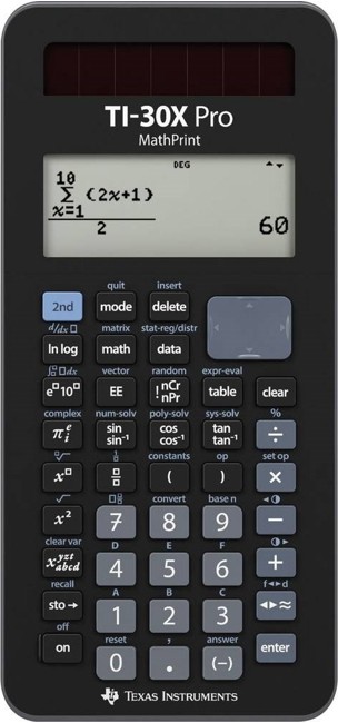 Texas Instruments - Wissenschaftlicher Taschenrechner TI-30X Pro Mathprint