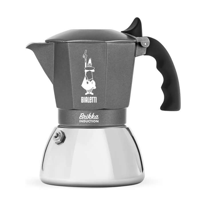 Bialetti - Brikka Induction 4 Cup Espresso maker Black, Silver - Hjemme og kjøkken