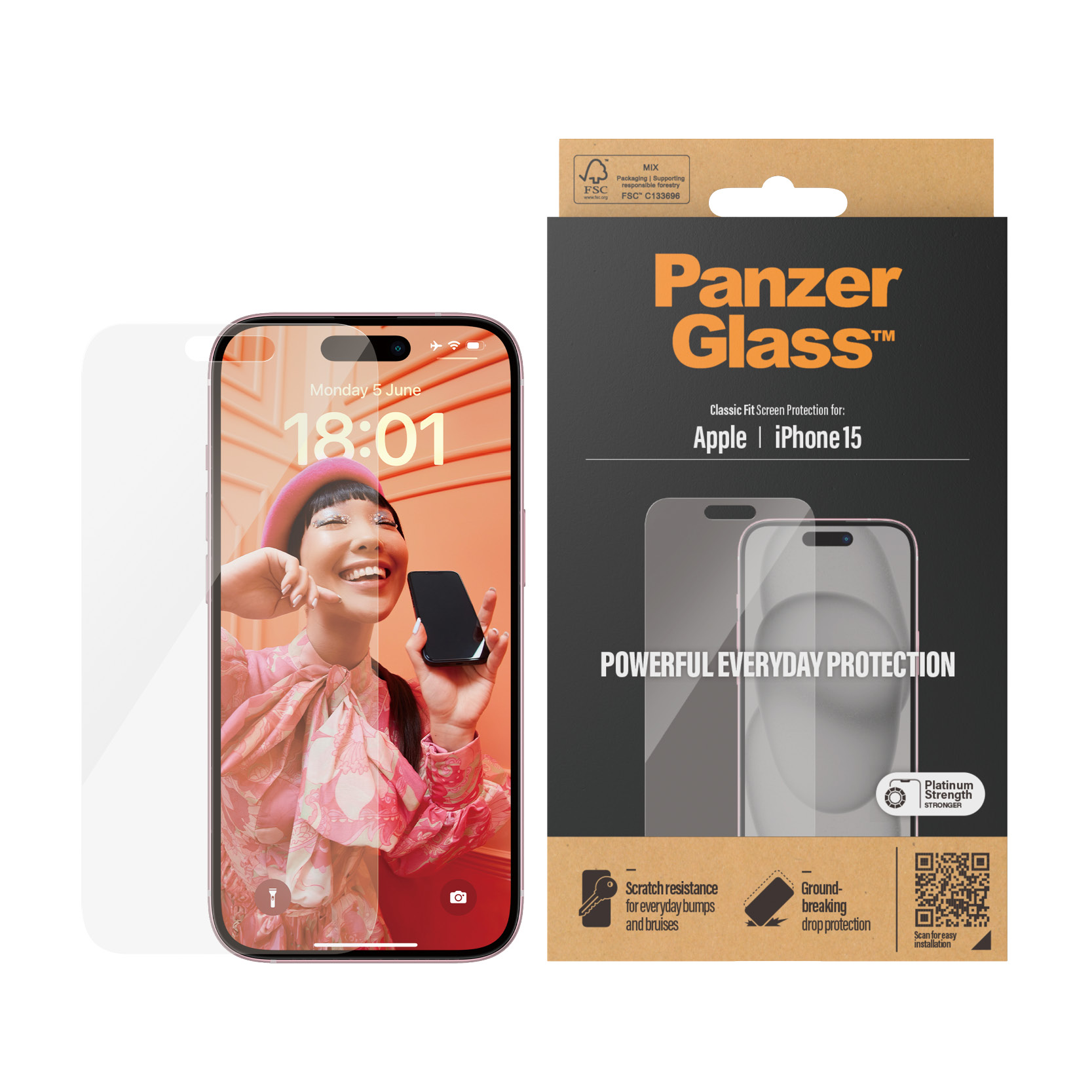 Panzerglass Classic Fit Iphone 15