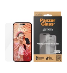 PanzerGlass™ - Skærmbeskyttelse iPhone 15 - Classic Fit