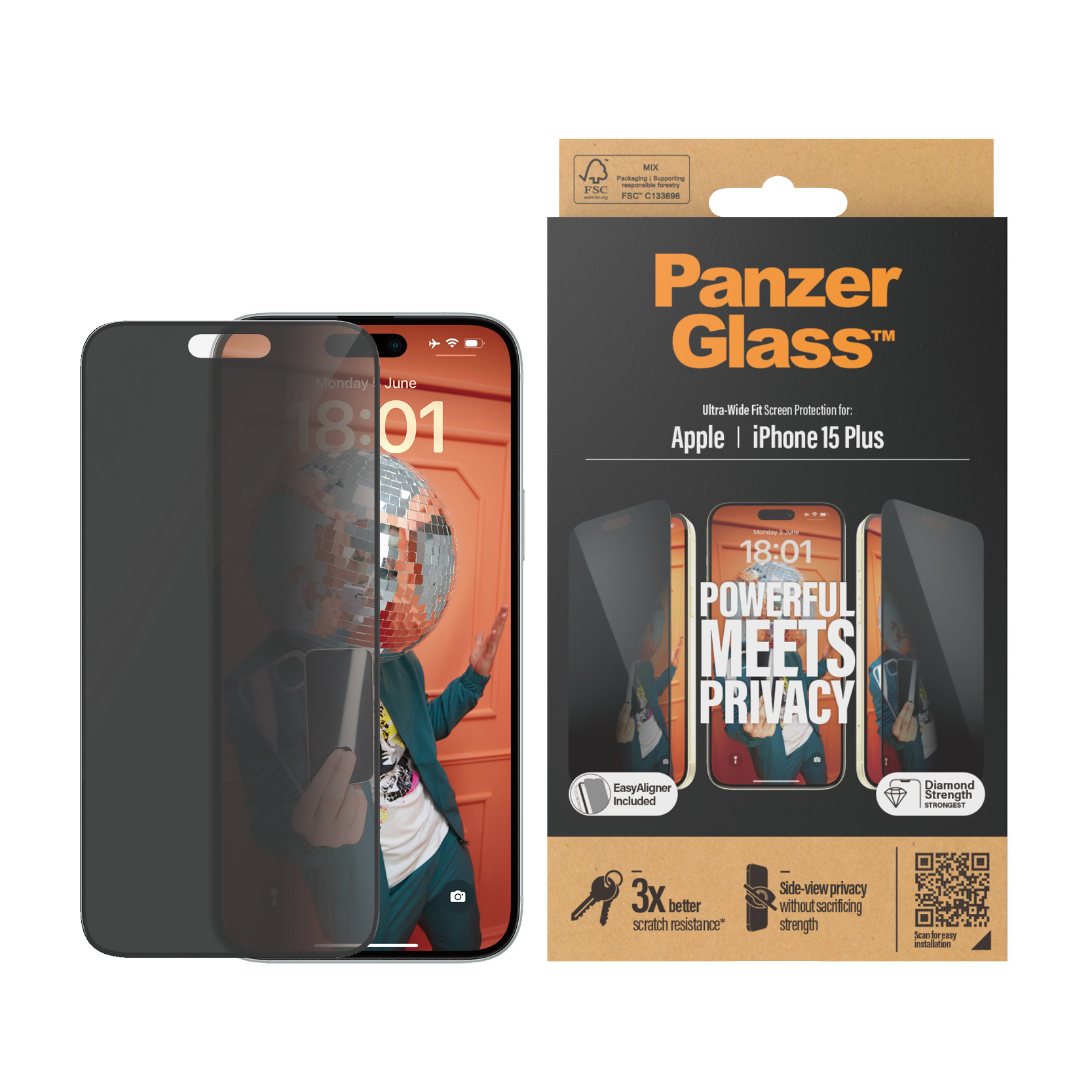 Panzerglass Ultra-wide Fit Privacy Iphone 15 Plus