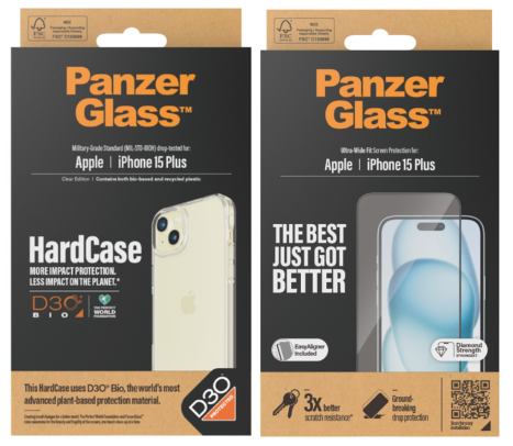 PanzerGlass - Apple IPhone 2023 6.7" HardCase D3O + Ultra Wide Fit (Bundle) - Elektronikk