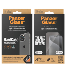 PanzerGlass - Apple IPhone 2023 6.7" Pro Max HardCase D3O + Pro Max Ultra Wide Fit (Bundle)