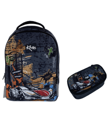 KAOS - Backpack 2-in-1 (36L) & Pencilcase - Wroom
