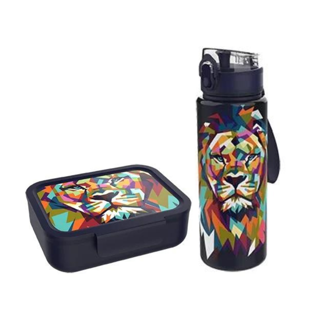 Lunch Buddies - Lion Lunch Box + Lion Water Bottle 600ml