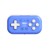 8BitDo Micro Bluetooth Gamepad Blue thumbnail-1
