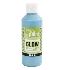 Glow in the Dark - Paint 250 ml - Light Blue (34930)