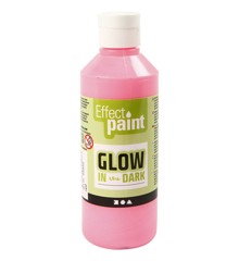 Glow in the Dark - Paint 250 ml - Pink (34934)