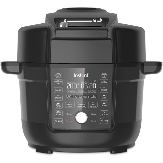 Instant Pot - Duo Crisp 13-i-1 Tryckkokare med Air Fryer Lock, 6.2L - 1500W