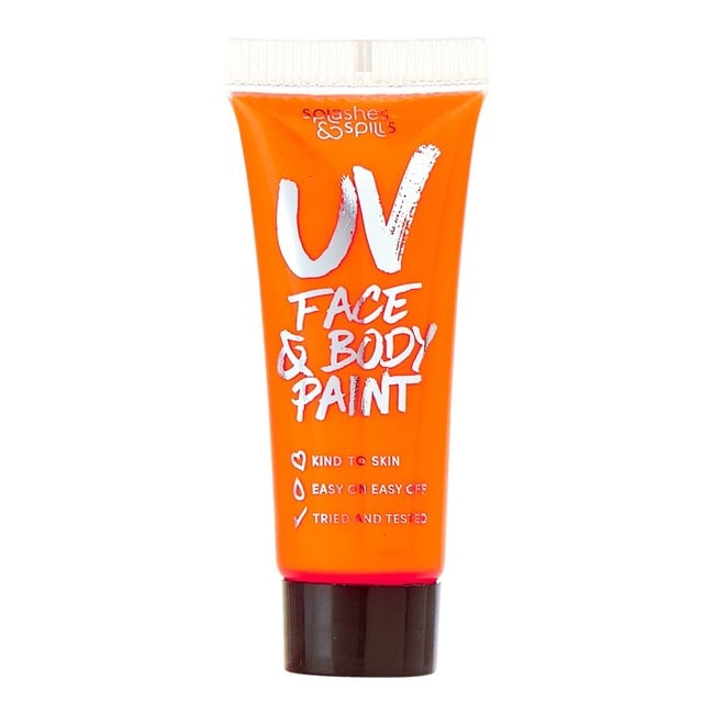 S&S - UV Face & Body Paint - 10 ML - Orange (96805-3)