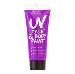 S&S - UV Face & Body Paint - 10 ML - Purple (96805-5)