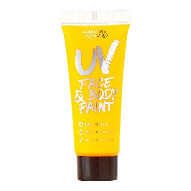 S&S - UV Face & Body Paint - 10 ML - Yellow (96805-6)