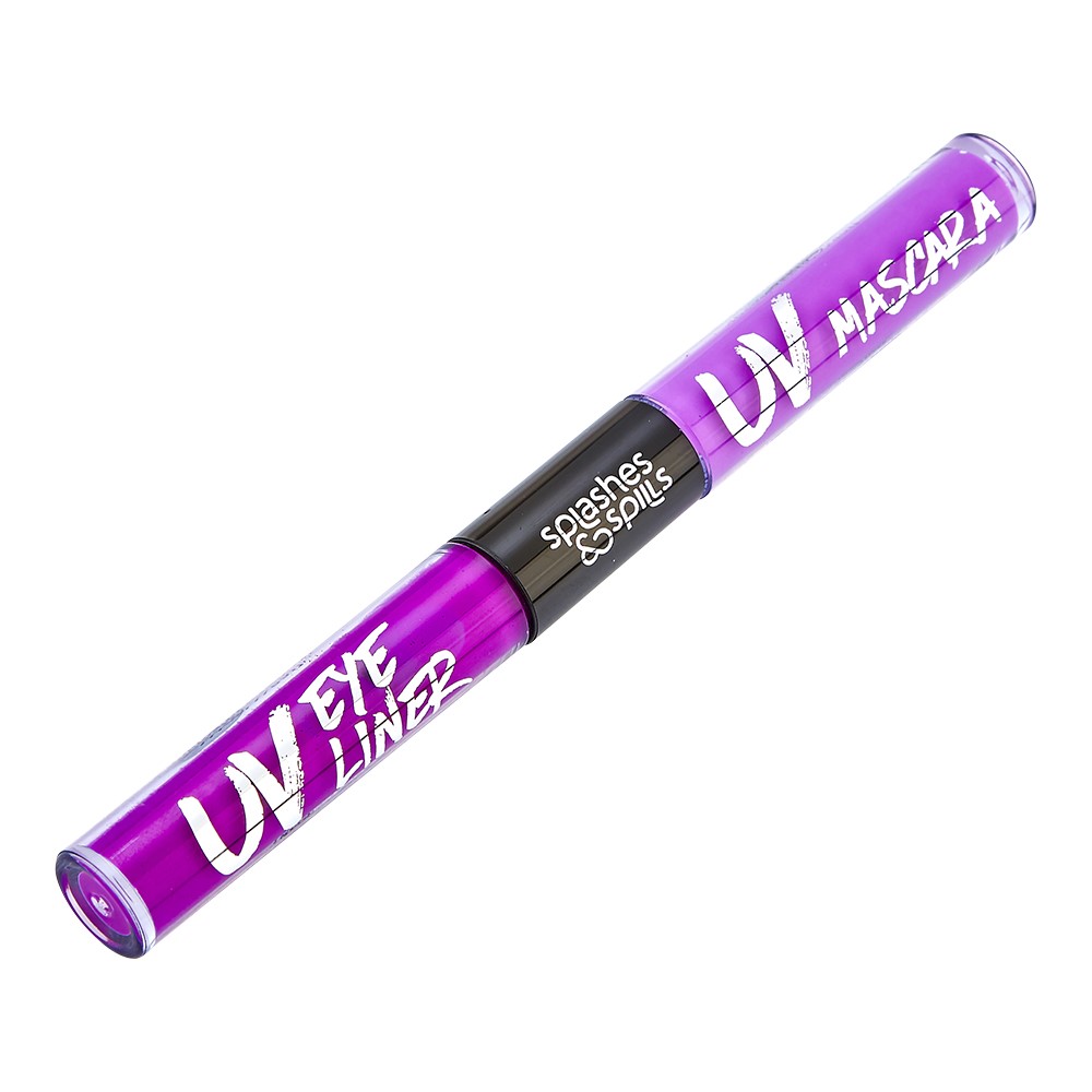 S&S - 2 in 1 UV Eyeliner&Mascara - Purple (96807-5)