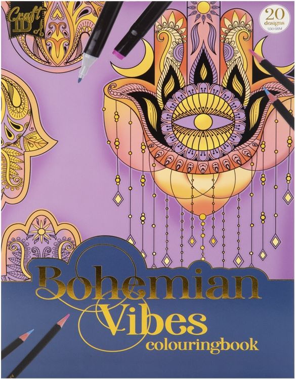 Craft Sensations - Colouring book A4 - Bohemian Vibes - Leker