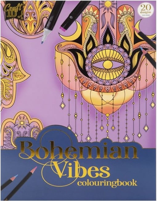 Craft Sensations - Colouring book A4 - Bohemian Vibes