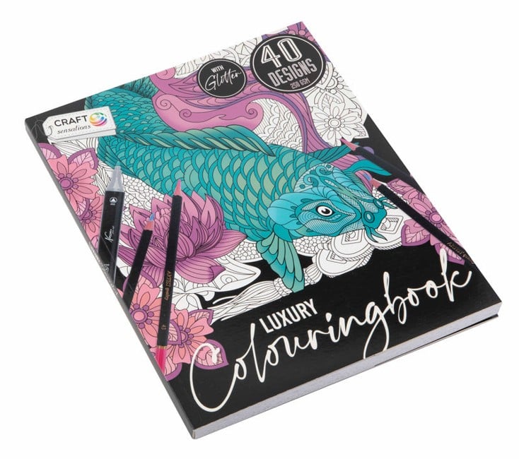 Craft Sensations - Malebog med Glitter