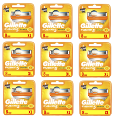 Gillette Fusion Power 8-pack x 9