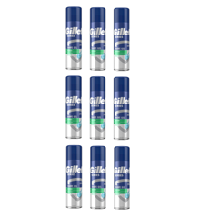 Gillette - Series Sensitive Shaving Gel 200 ml x 9
