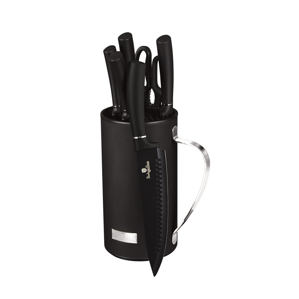 BerlingerHaus - 7 pcs knife set with stand (BH/2480)