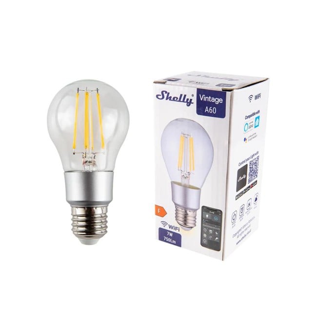 Shelly - Vintage E27 A60 - Your Smart WiFi Filament Bulb