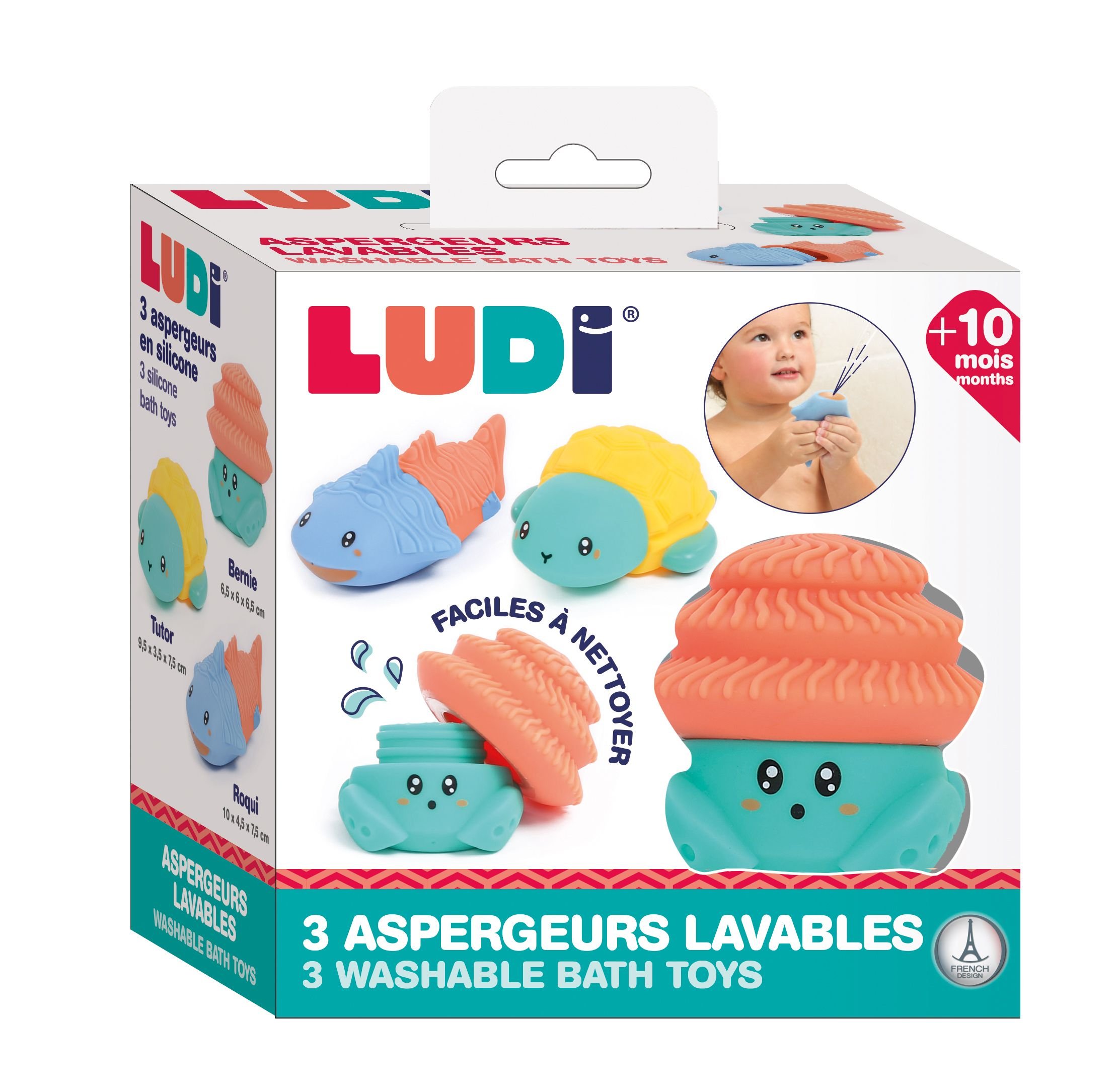 Ludi - Bath animals - 3 pcs - LU40074 - Leker