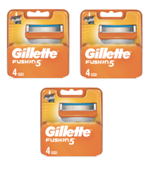 Gillette - Fusion Manual Blades 4 Pack x 3