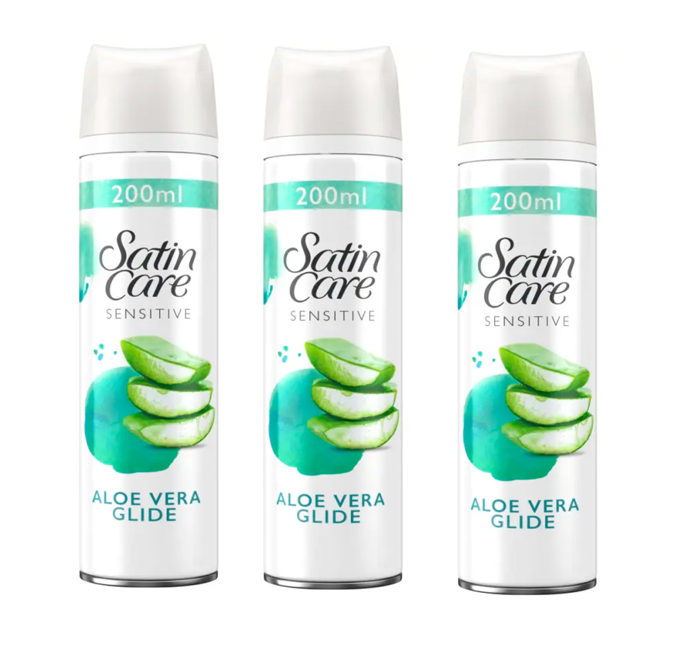 Gillette Satin Care Sensitive Skin 200ml x 3