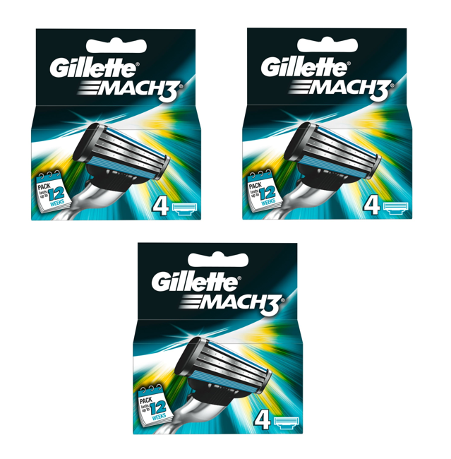Gillette - Mach3 Blades 4-pack x 3