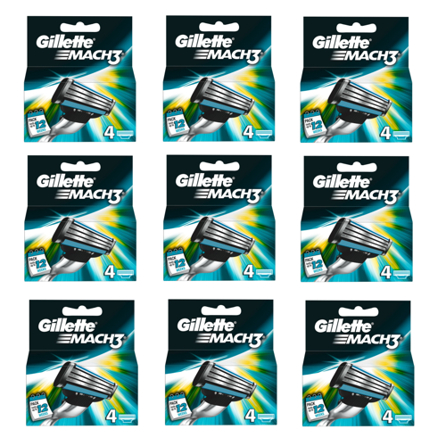 Gillette - Mach3 Blades 4-pack x 9