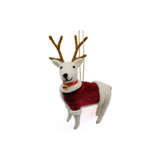 DGA - Wool Christmas Ornament - Deer (17761846) - Hjemme og kjøkken