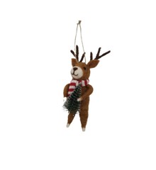 DGA - Wool Christmas Ornament - Standing deer (17761851)