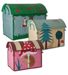 Rice - Large Set of 3 Toy Baskets Happy Forest Theme