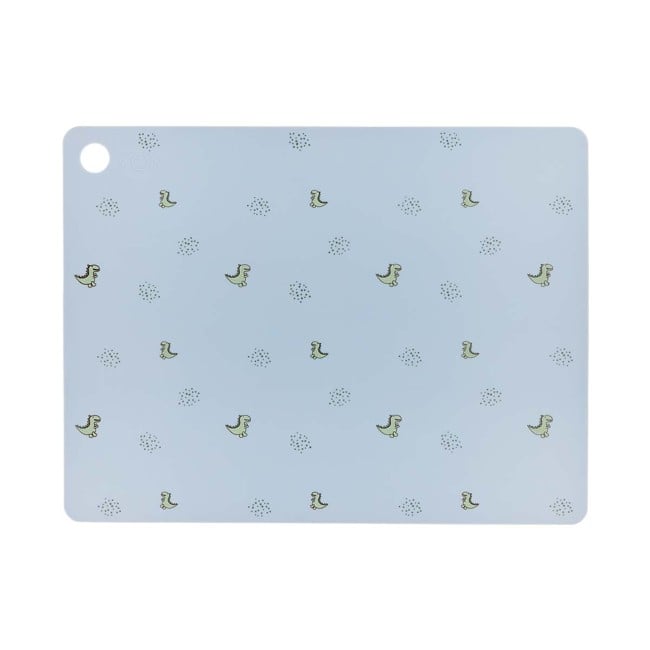 OYOY Mini - Placemat Theo Dino - Pale blue (M107413)