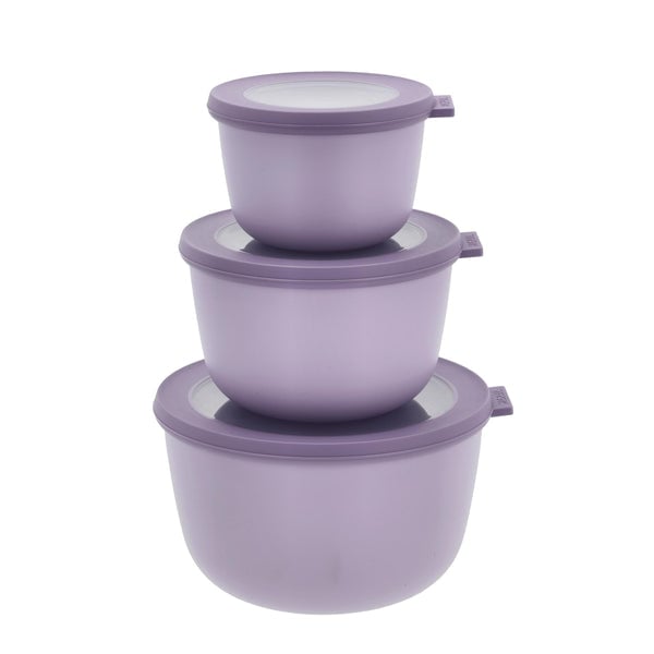 Mepal - Cirqula High Bowl Set of 3 - Vivid lilac