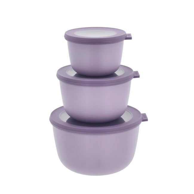 Mepal - Cirqula High Bowl Set  of 3 - Vivid lilac