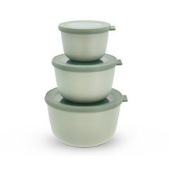 Mepal - Cirqula High Bowl Set of 3 - Nordic Sage