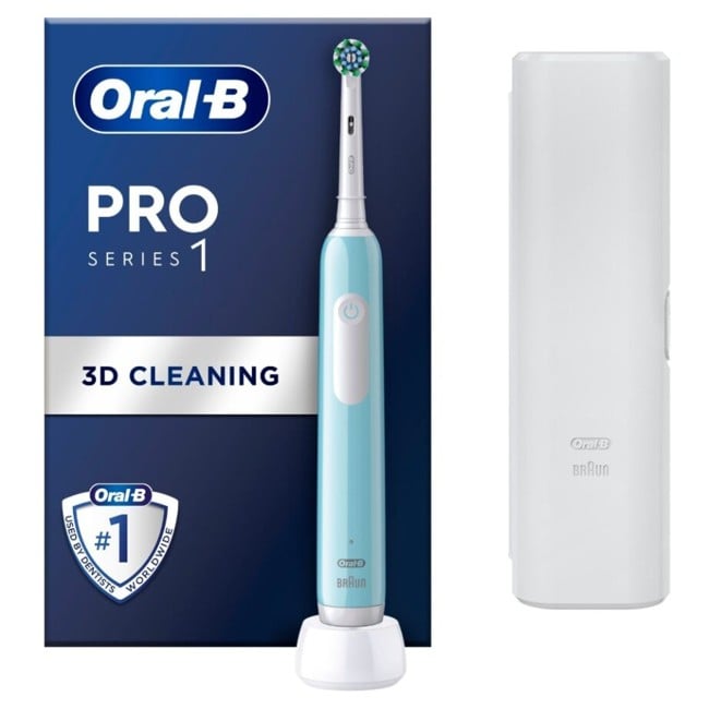 Oral-B - Pro1 Blágrænn Rafmagnstannbursti + TC