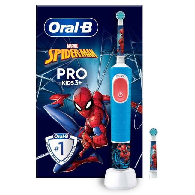 Oral-B - Vitality Pro Barn Spiderman Elektrisk Tannbørste HBOX