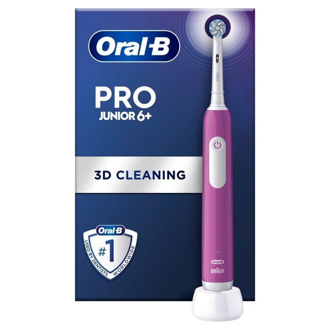 Oral-B - Pro1 Junior 6+ Fjólublár Rafmagns Tannbursti