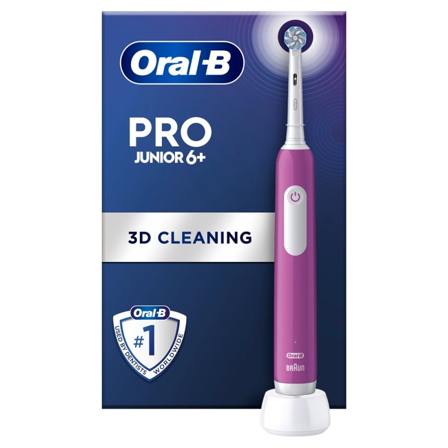 Oral-B - Pro1 Junior 6+ Lilla Elektrisk Tandbørste