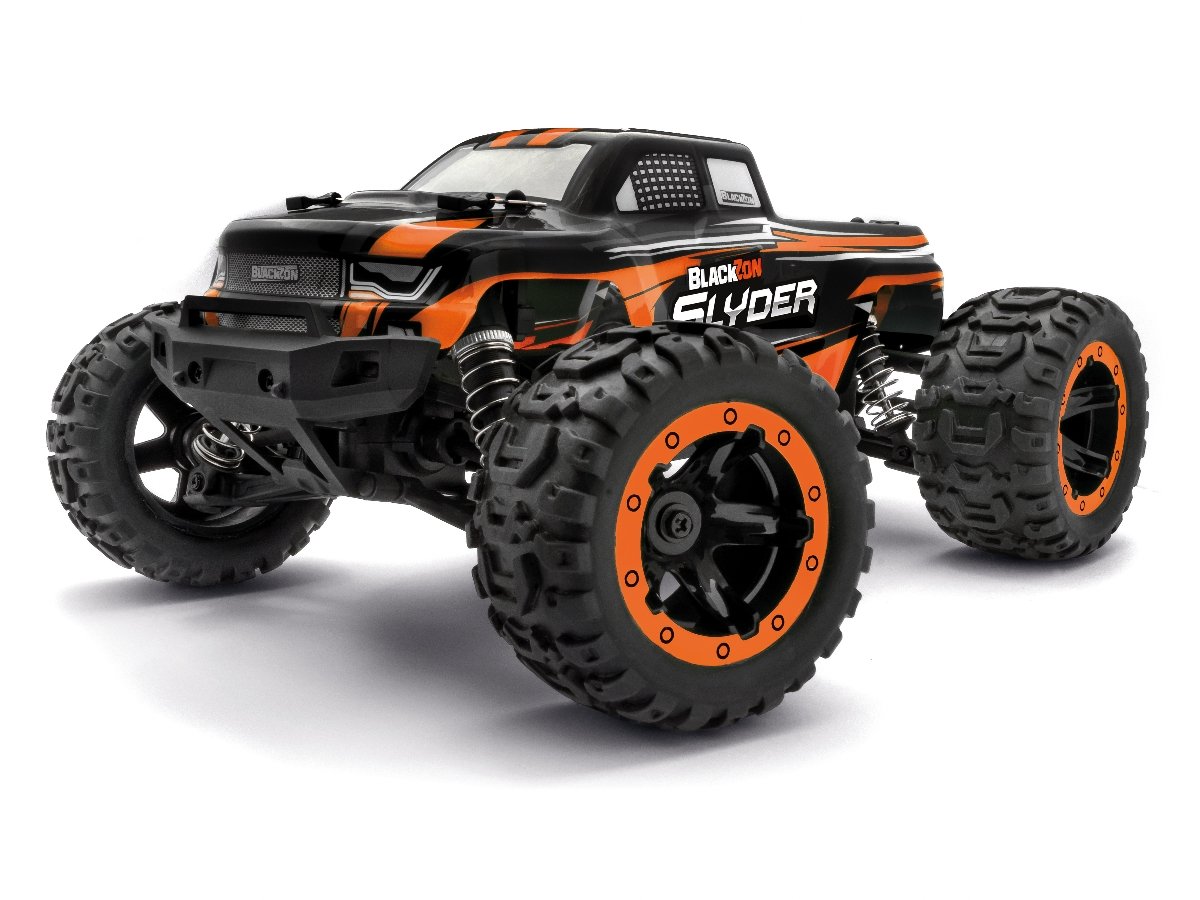 BLACKZON - Slyder MT 1/16 4WD Electric Monster Truck - Orange (540099) - Leker